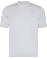 Eleventy - Light Grey Cotton T-shirt - Lyst