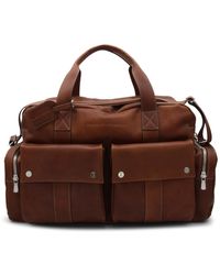 Brunello Cucinelli - Brown Leather Leisure Bag - Lyst
