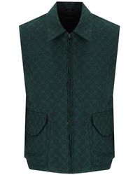 Daily Paper - Green Cotton Blend Gilet - Lyst