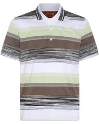 Missoni - White Cotton Polo Shirt - Lyst