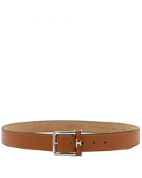 Tod's - Brown Leather Belt - Lyst
