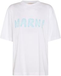 Marni - White Cotton T-shirt - Lyst