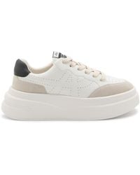 Ash - Shell And Black Leather Combo Sneakers - Lyst