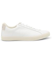 Veja - White And Beige Faux Leather Esplar Sneakers - Lyst