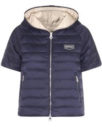 Duvetica - Blue And Beige Down Jacket - Lyst