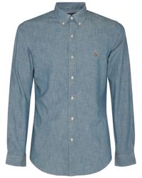 Polo Ralph Lauren - Blue Denim Cotton Shirt - Lyst