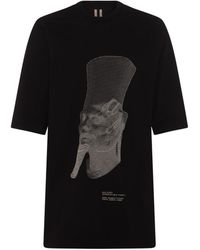 Rick Owens - And Beige Cotton T-shirt - Lyst