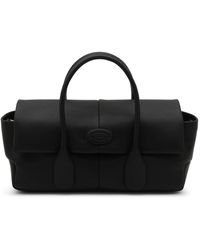 Tod's - Leather Reverse Flap Small Top Handle Bag - Lyst