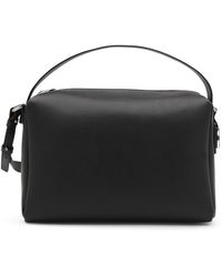 Hogan - Black Leather Maxi Camera H Top Handle Bag - Lyst