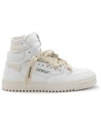 Off-White c/o Virgil Abloh - White Leather Out Of Office High Top Sneakers - Lyst