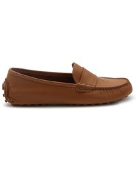 Ferragamo - Brown Leather Loafers - Lyst