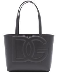 Dolce & Gabbana - Black Leather Tote Bag - Lyst