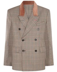 Maison Margiela - Brown Wool Blazer - Lyst