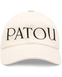 Patou - White And Black Cotton Baseball Cap - Lyst