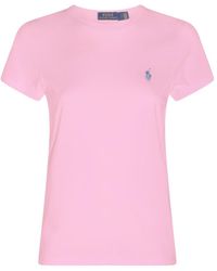 Polo Ralph Lauren - Pink And Lilac Cotton T-shirt - Lyst