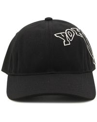 Y-3 - Black And White Cotton Baseball Cap - Lyst