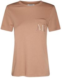 Max Mara - Camel Cotton Madera T-shirt - Lyst