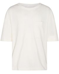 Lemaire - White Cotton-linen Blend T-shirt - Lyst