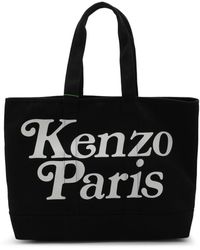 KENZO - And White Canvas Tote Bag - Lyst