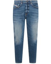 DIESEL - Blue Cotton Denim Jeans - Lyst