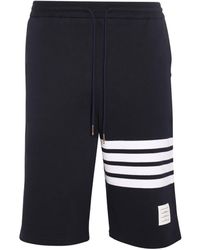 Thom Browne - Blue Cotton Shorts - Lyst