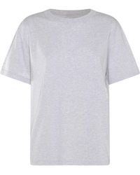Alexander Wang - Light Grey Cotton T-shirt - Lyst