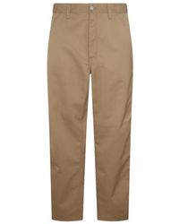 Carhartt - Beige Cotton Pants - Lyst