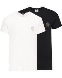 Versace - And White Cotton Blend T-shirt Set - Lyst
