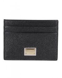 Dolce & Gabbana - Black Leather Cardholder - Lyst