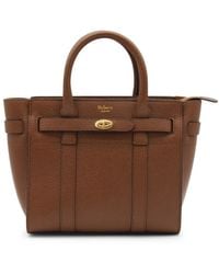 Mulberry - Brown Leather Bayswater Handle Bag - Lyst