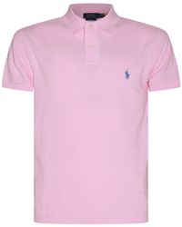 Polo Ralph Lauren - Pink Cotton Polo Shirt - Lyst
