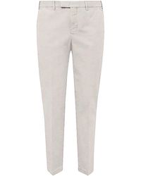 PT Torino - Light Grey Cotton Pants - Lyst
