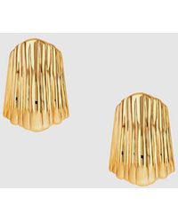Anine Bing - Ribbed Earrings - Lyst