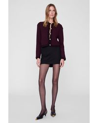 Anine Bing - Nora Tweed Cardigan - Lyst