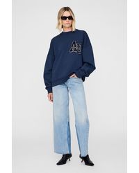 Anine Bing - Miles Oversized Sweatshirt Letterman - Lyst