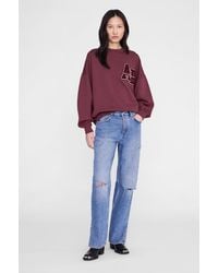 Anine Bing - Miles Sweatshirt Letterman - Lyst