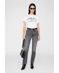 Anine Bing - Cohen Tee Paris Stencil - Lyst