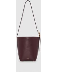 Anine Bing - Elly Medium Bucket Bag Grained Leather - Lyst