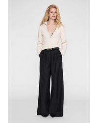 Anine Bing - June Trucker Collar Sweater - Lyst