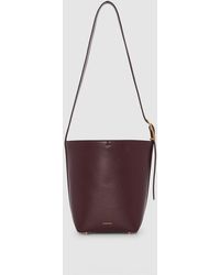 Anine Bing - Elly Medium Bucket Bag Grained Leather - Lyst