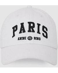 Anine Bing - Jeremy Baseball Cap Paris University - Lyst