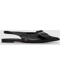 Anine Bing - Nina Slingback Flats With Bow - Lyst