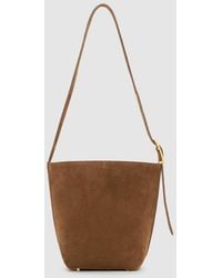 Anine Bing - Elly Medium Bucket Bag Suede - Lyst
