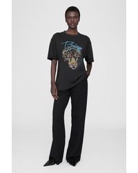 Anine Bing Walker Tee Dragon in Blue Lyst UK