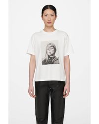 Anine Bing Cotton Ida T-shirt Ab X To Kate Moss in White | Lyst