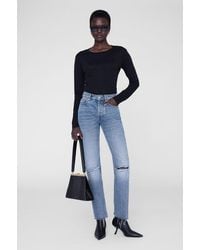 Anine Bing - Sylvie Long Sleeve Tee - Lyst