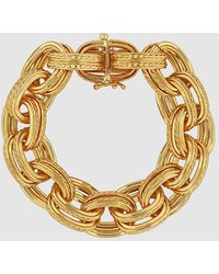 Anine Bing - Double Link Chain Bracelet - Lyst
