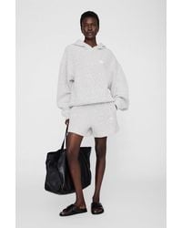 Anine Bing - Alec Hoodie Framed Monogram - Lyst