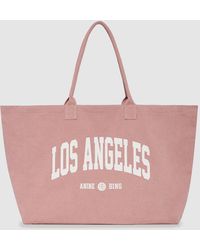 Anine Bing - Leo Los Angeles University Canvas Tote - Lyst