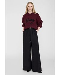 Anine Bing - Sydney Crew Sweater Signature - Lyst